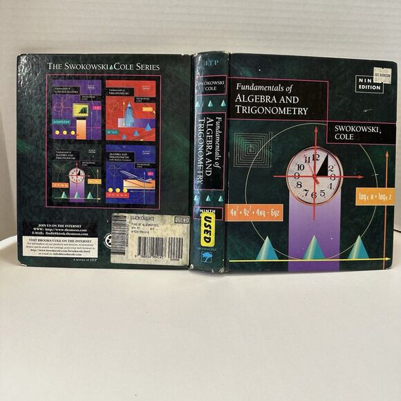 Fundamentals of Algebra and Trigonometry, 9th edition, Hardcover Swokowski Cole - Picture 7 of 10